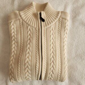 Men's Cotton Zip-front Sweater